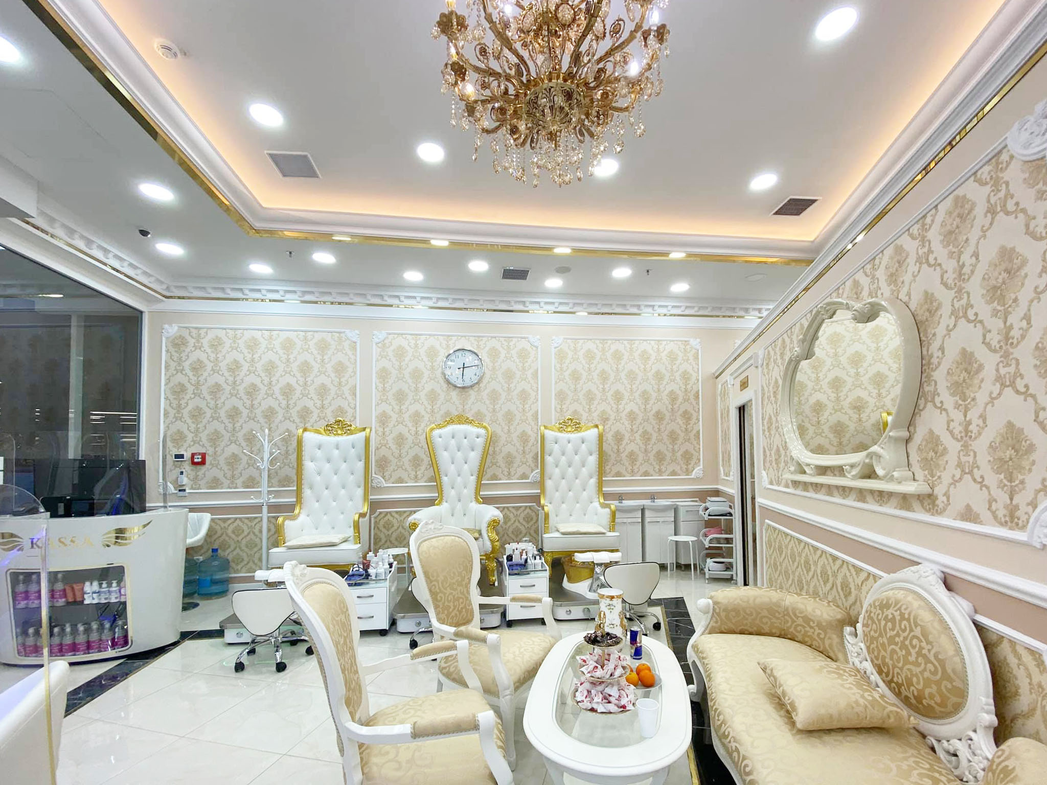 Interiér provozoven kosmetického studia EuroQueen Nails&Spa