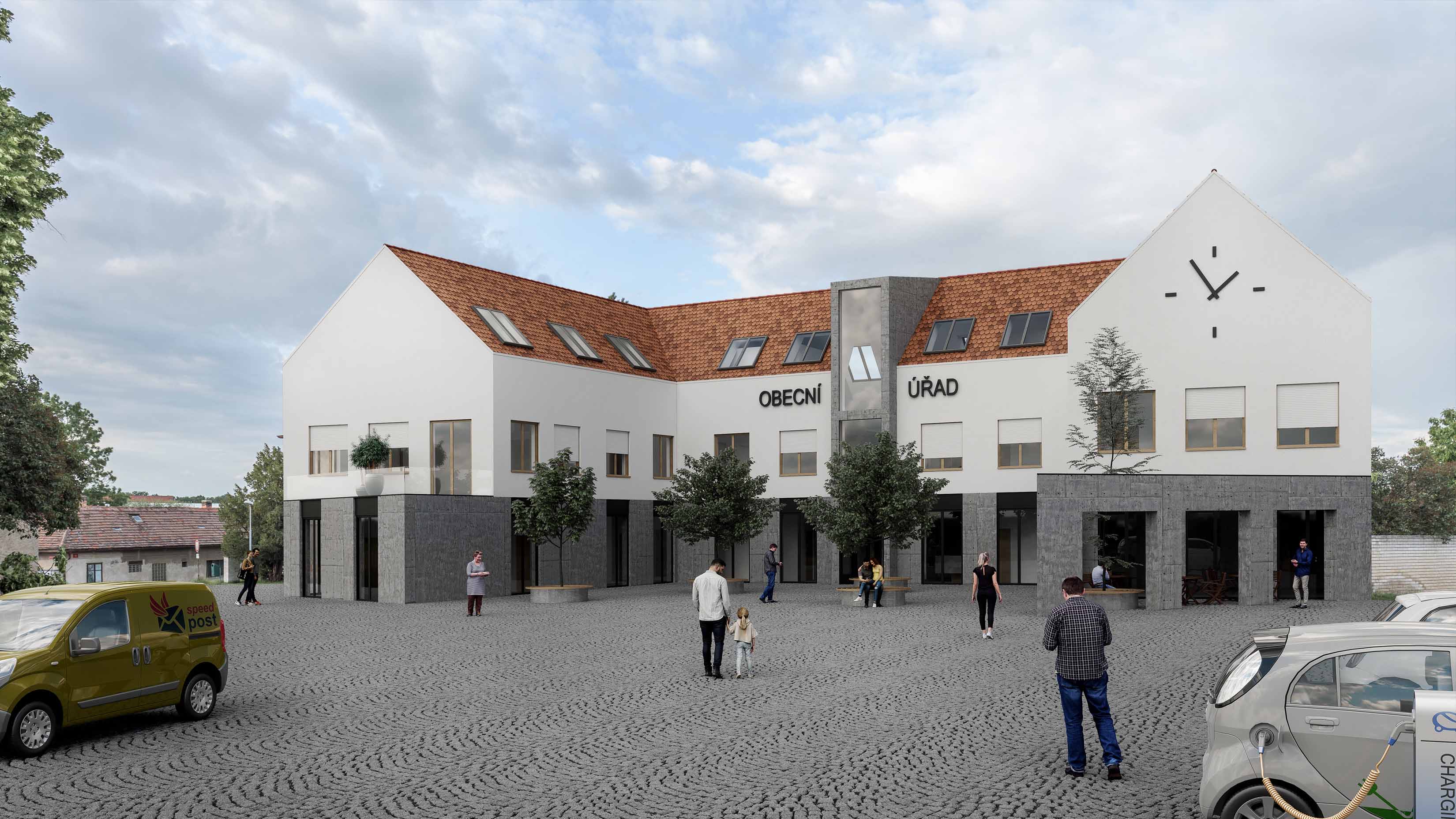 Soutěž - Nová radnice Hovorčovice
