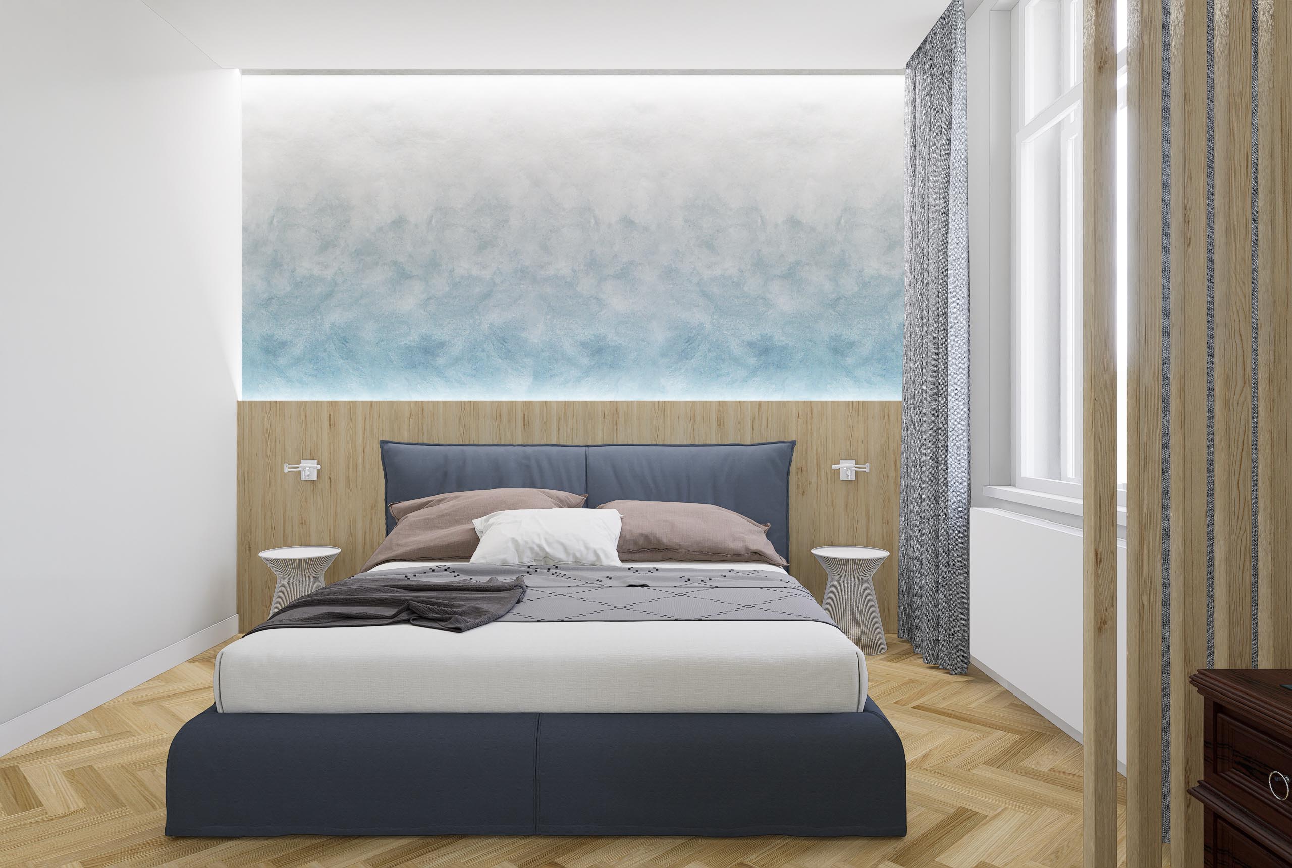 Interiér bytu 3+kk, Praha 1